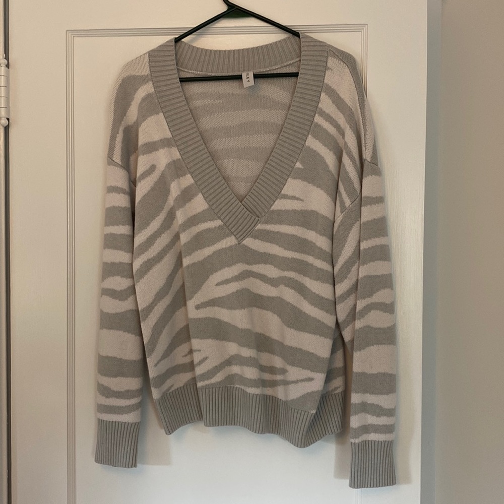 Varley Oversized Animal Print Sweater